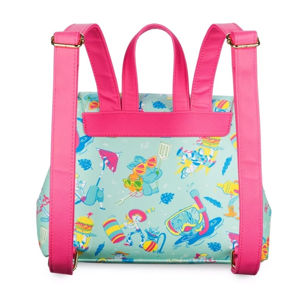 Disney Parks Toy Story Summer Splash Loungefly Mini Backpack & Coin Purse - Picture 2 of 2